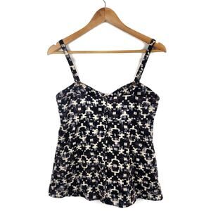 Patagonia Women's Summertime Tank Black Gray Off White Hemp Organic Cotton 8